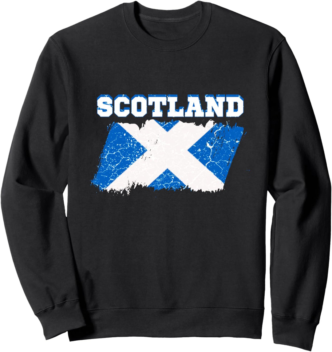Schottland Flagge Schottisches Wappen Dudelsack Urlaub Land Sweatshirt