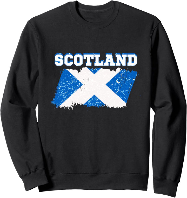 Schottland Flagge Schottisches Wappen Dudelsack Urlaub Land Sweatshirt