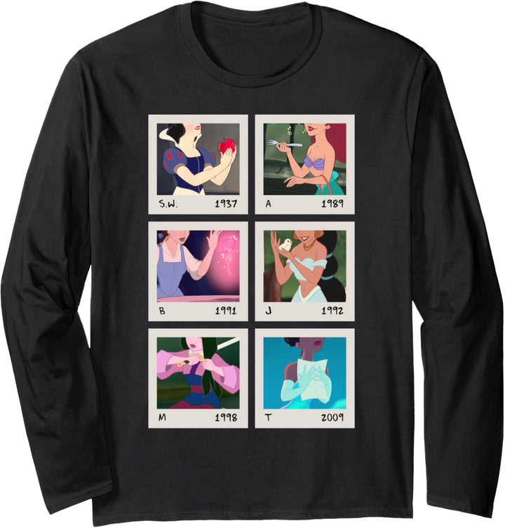 Disney Princess Retro Photographs Through The Years C1 Langarmshirt