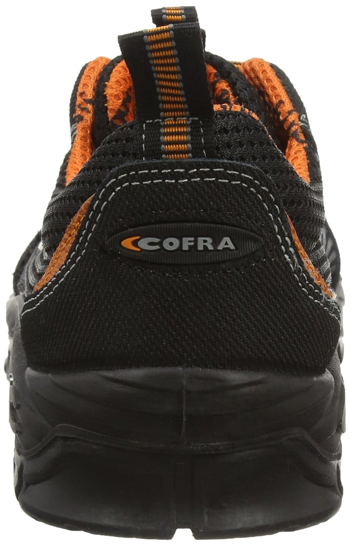 Cofra 13000-000.W42 AEGIR S1 P ESD SRC Sicherheitsschuhe, Schwarz/Orange, Grösse 42 42 EU, 42 EU
