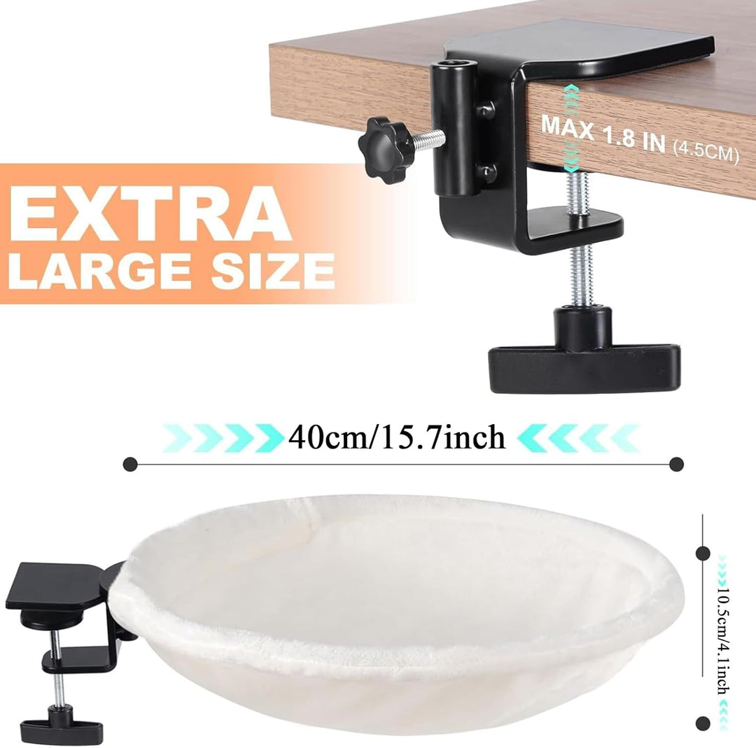 Katzen Schreibtischbett - 180° Drehbare Katzenhängematte Mit Bis Zu 22 Kg Tragkraft | Ergonomisches