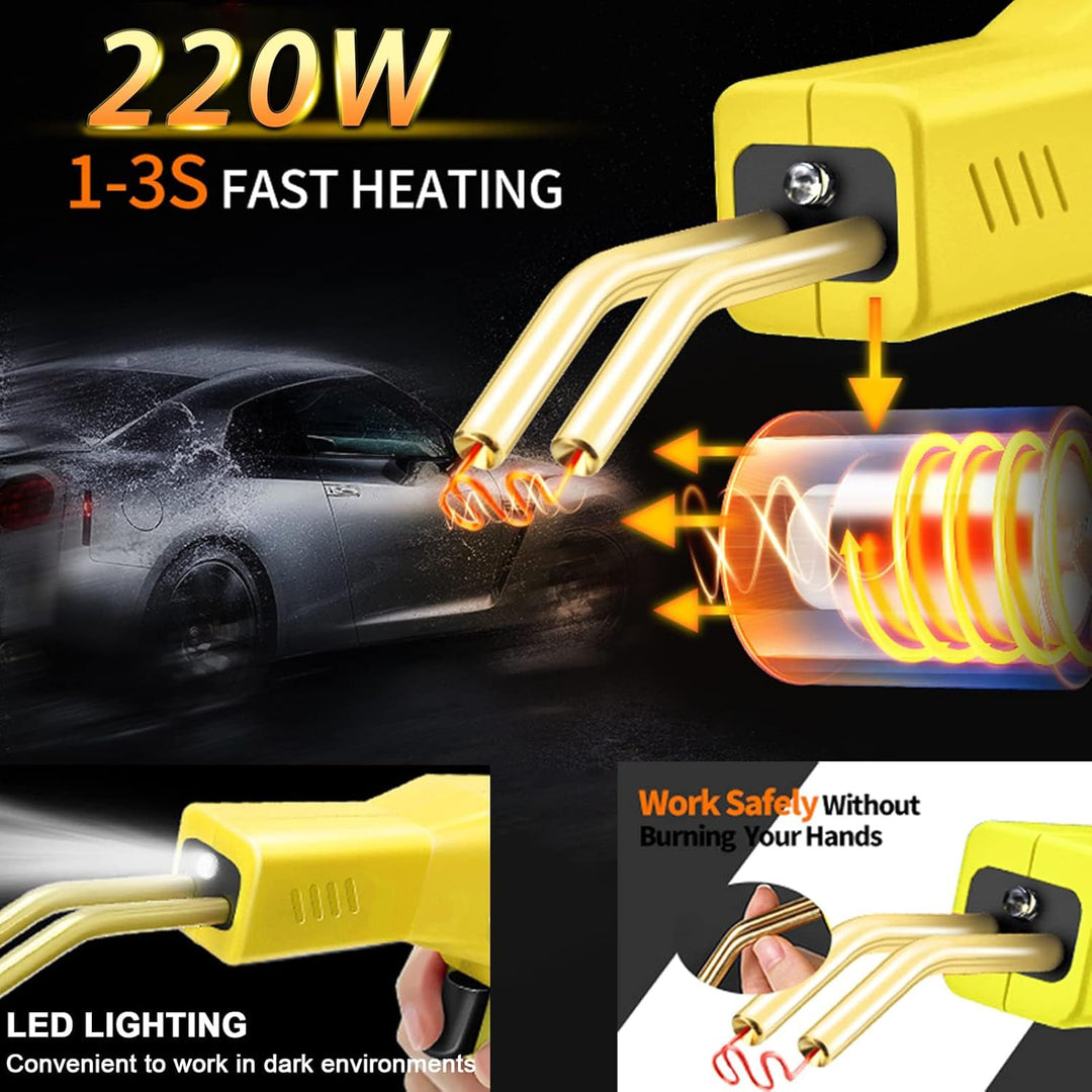 150W Kunststoff Schweissgerät 2 in 1 Stossstangen Reparatur Set Kunststoff Schweissen mit 800PCS Hot