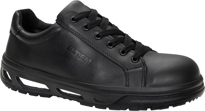 ELTEN Sicherheitsschuhe Noel XX10 Black Low ESD S2, Damen und Herren, Leder, Stahlkappe, leicht, spo