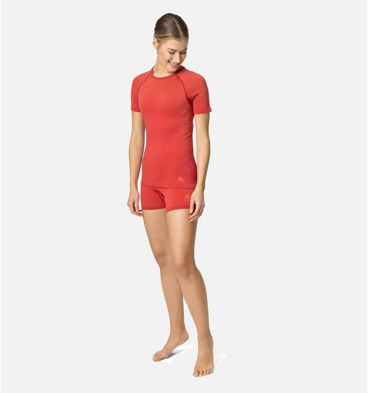 Odlo Damen Performance Light Eco T-Shirt Kurzarm Unterhemd Funktionsunterhemd L American Beauty, L A