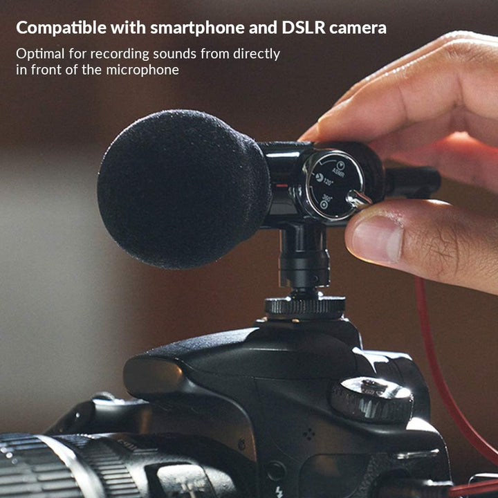 Q-Mic (Smartphone, DSLR-Videoaufnahme-Set für YouTube, TikTok, Vlogging, Filmemacher/ASMR Direct Omn