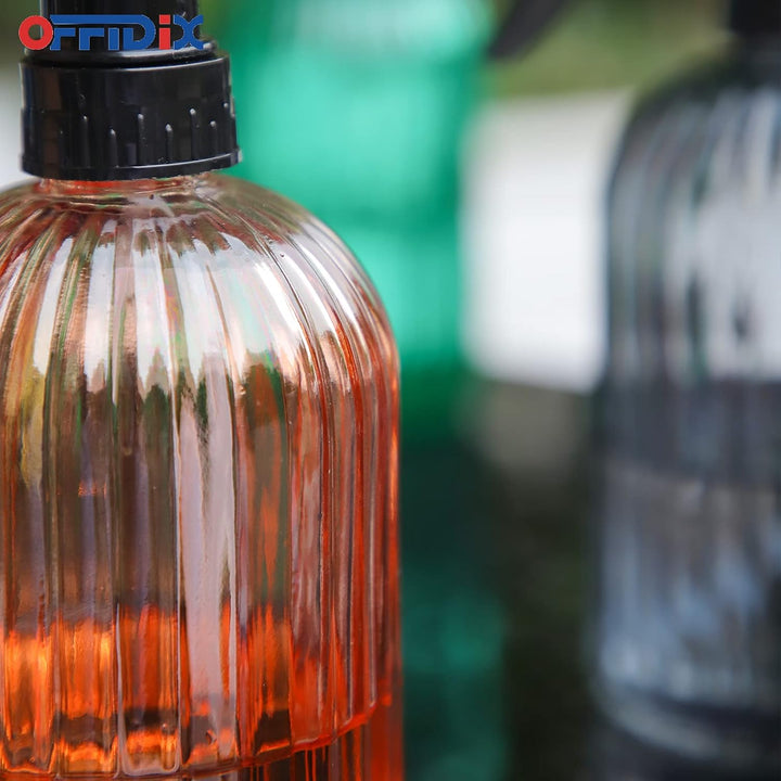 OFFIDIX Glassprühflasche, Handdruckanlage Mister 0.4L Wassersprüher Giesskanne mit Verstellbarer Düs