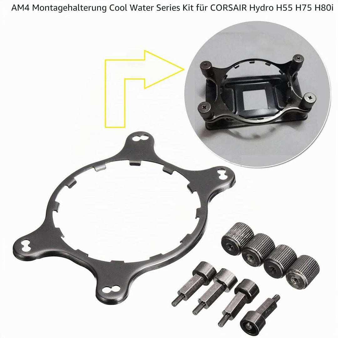 AM4 CPU Wasserkühlung Retention Bracket Kit Kompatibel mit Corsair Hydro H55 H75 H80i v2 H90 H100i v