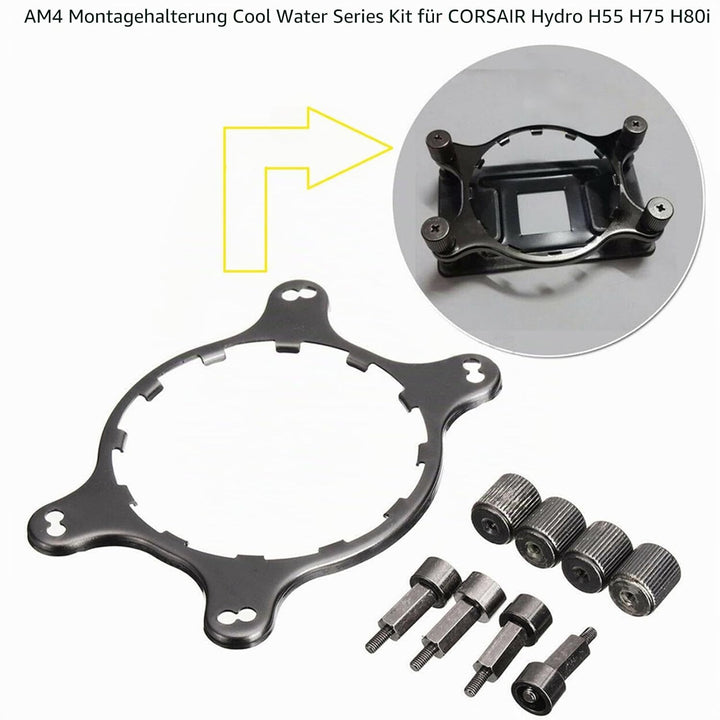 AM4 CPU Wasserkühlung Retention Bracket Kit Kompatibel mit Corsair Hydro H55 H75 H80i v2 H90 H100i v