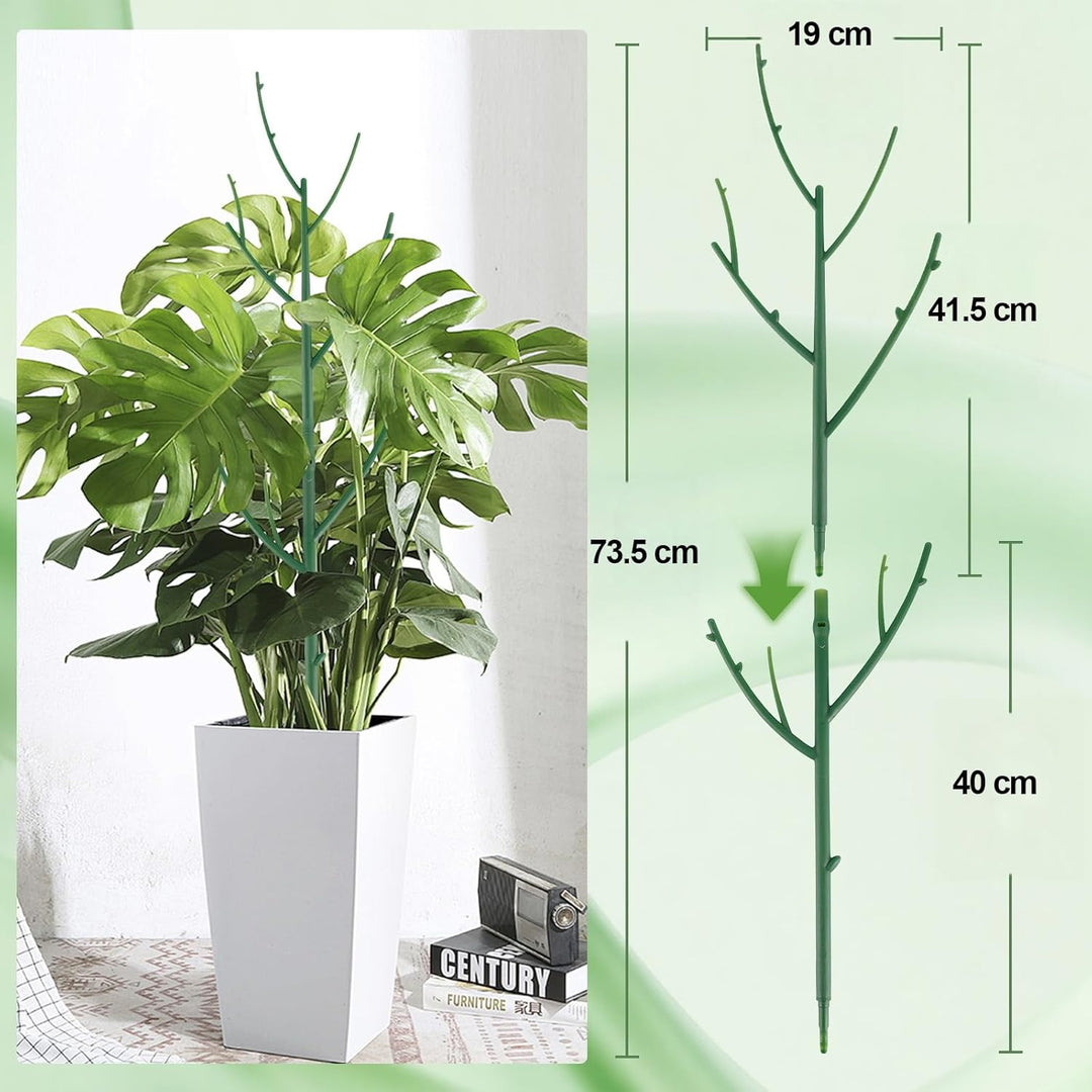 15er-Set stapelbare Pflanzstäbe, höhenverstellbare Monstera-Stützen, Gartenstäbe für Innen- und Auss