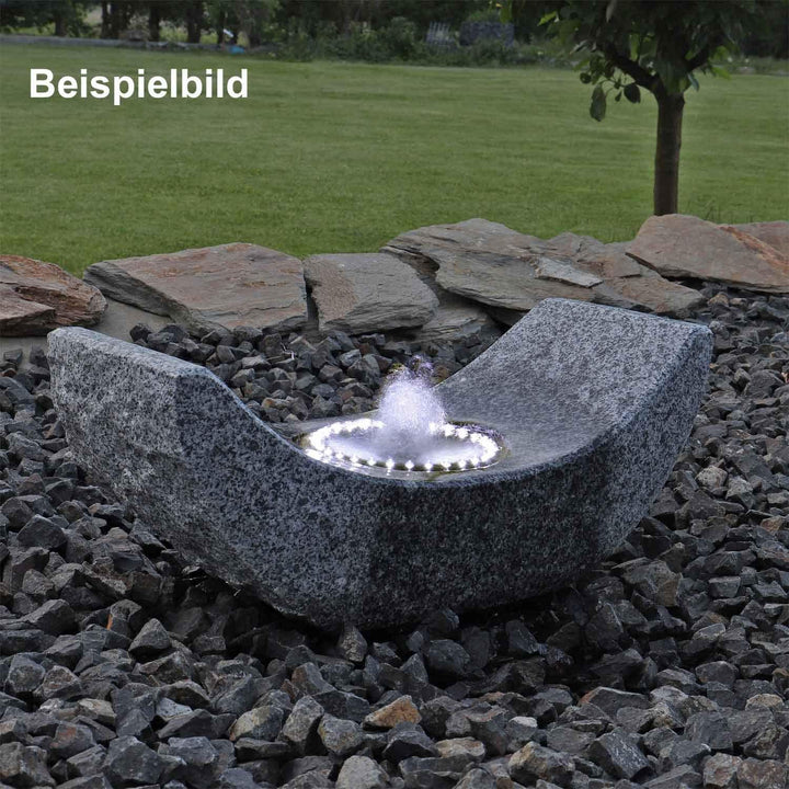 CLGarden Kugelbasis Kugelsockel mit LED Beleuchtung für Springbrunnen mit drehender Springbrunnenkug