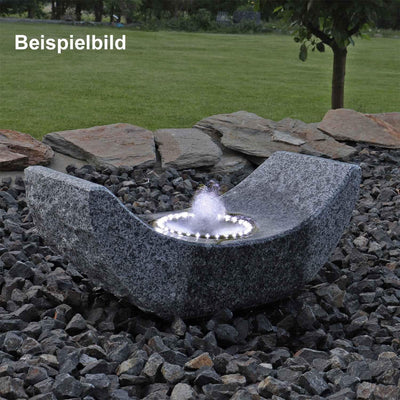 CLGarden Kugelbasis Kugelsockel mit LED Beleuchtung für Springbrunnen mit drehender Springbrunnenkug