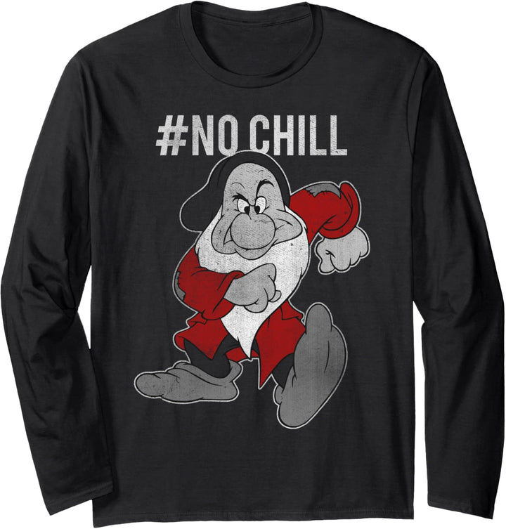 Disney Snow White Grumpy No Chill Vintage Langarmshirt