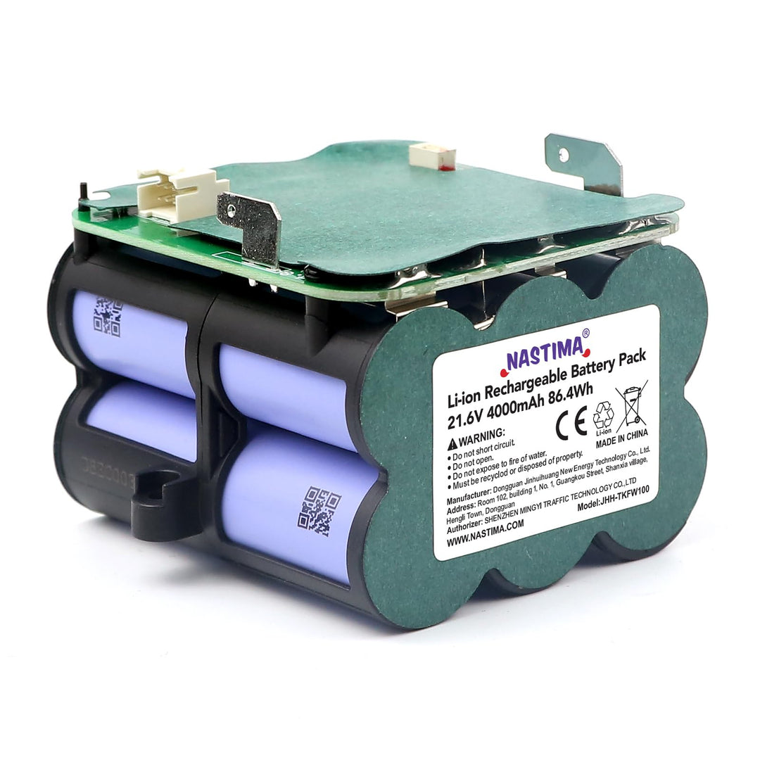 NASTIMA 21,6V 4000mAh Li-ion Akku, Li-ion Ersatzakku für Tineco Floor One S5 Pro 2, S5 Smart, S5 Ste
