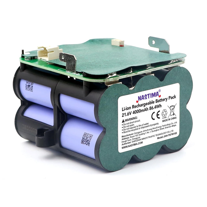 NASTIMA 21,6V 4000mAh Li-ion Akku, Li-ion Ersatzakku für Tineco Floor One S5 Pro 2, S5 Smart, S5 Ste