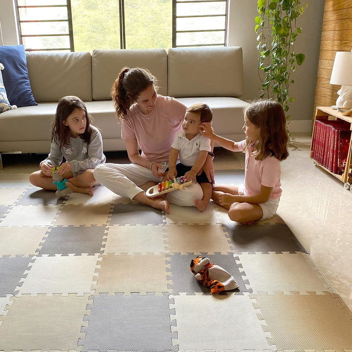 MioTetto Krabbelmatte Baby - Zertifiziert, Sicher, Robust - Spielmatte Baby, Puzzlematte, Kindertepp