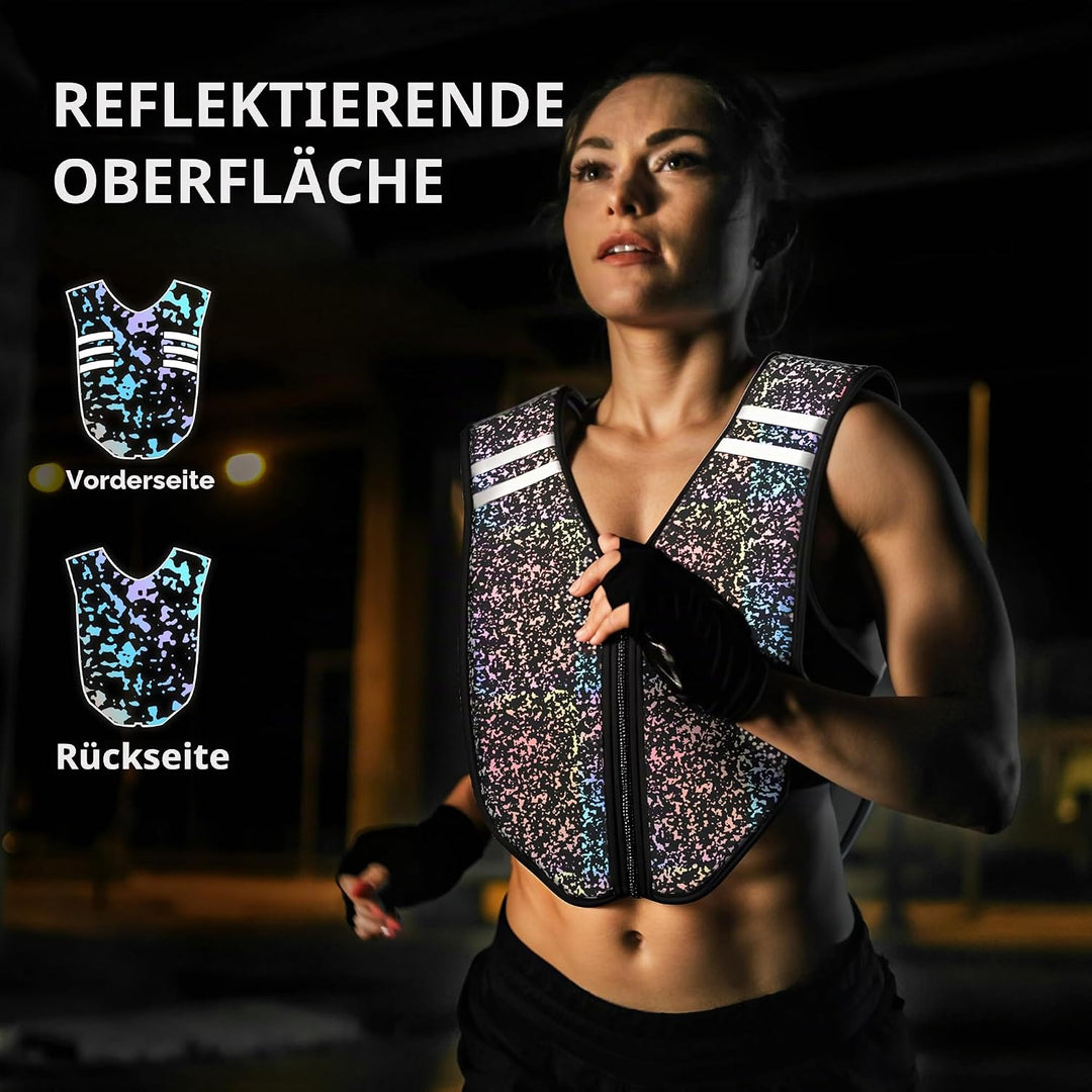PROIRON Gewichteweste mit Reissverschluss,Wasser Abwaschbare Trainingsweste, Weighted Vest mit Siche