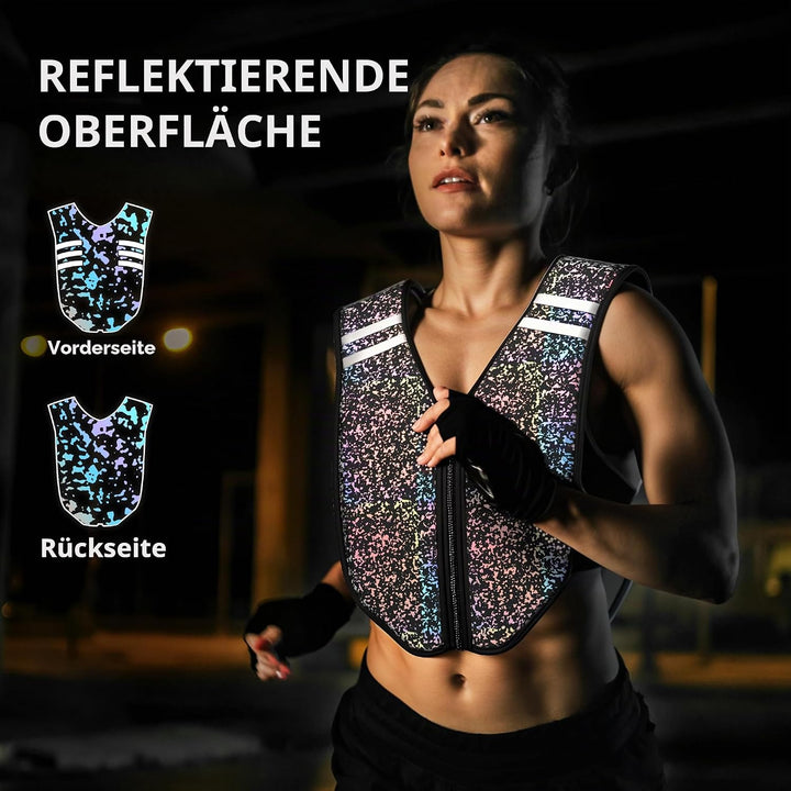 PROIRON Gewichteweste mit Reissverschluss,Wasser Abwaschbare Trainingsweste, Weighted Vest mit Siche