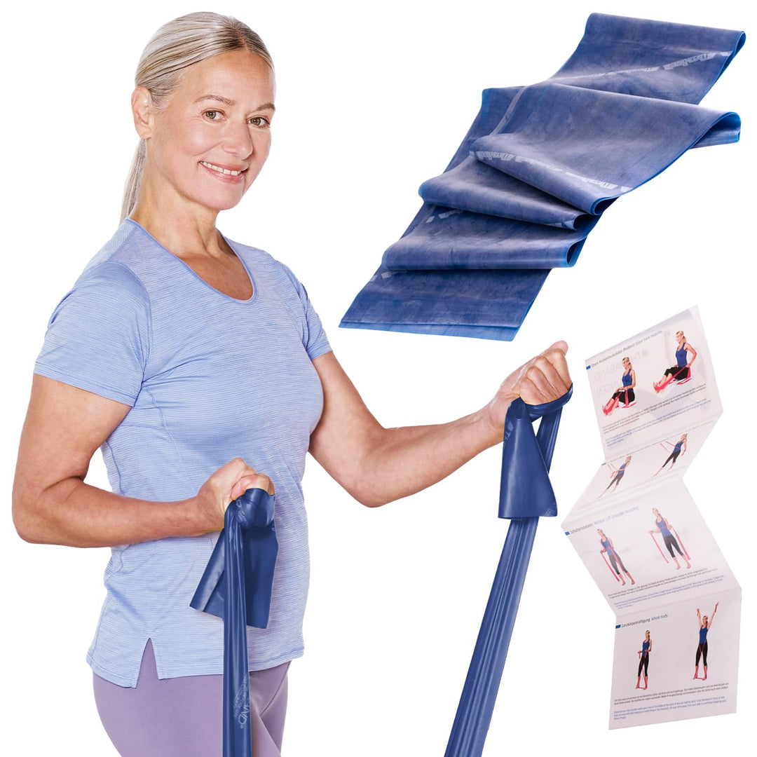 TheraBand Original Fitnessband – 2,5m Resistance Band für Ganzkörpertraining, Kraft & Flexibilität –