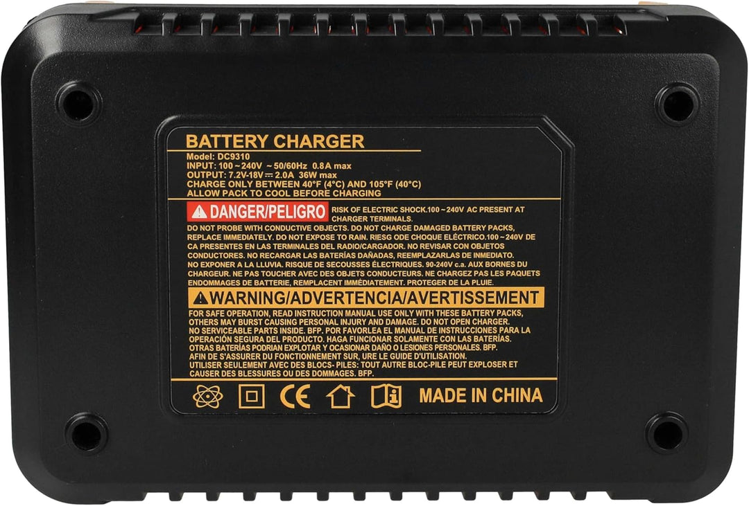 vhbw Ladegerät kompatibel mit Dewalt DE9096, DE9141, DE9501, DE9502 Werkzeug NI-Cd, NiMH-Akkus