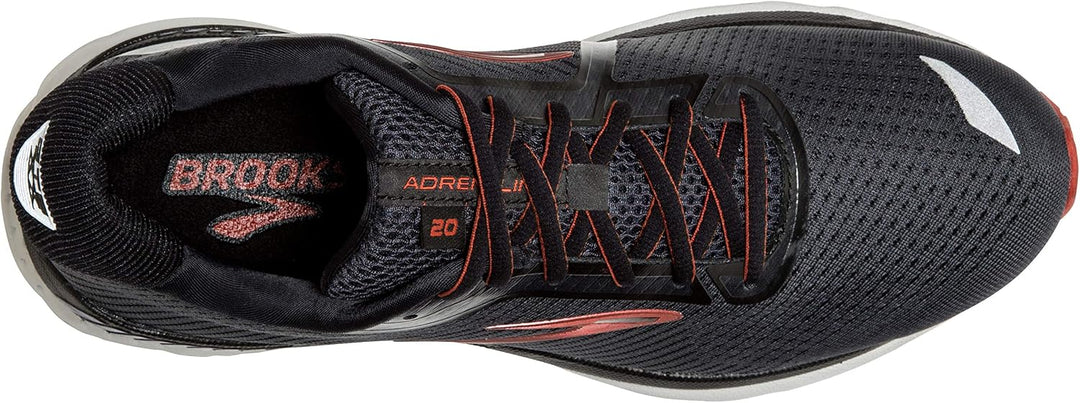 Brooks Adrenaline Gts 20, Laufschuhe für Herren 7 Wide Black Ebony Ketchup, 7 Wide Black Ebony Ketch