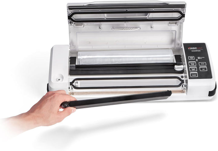 Magic vac V212PK1 Champion Vakuumiermaschine, 130, Aluminium, Weiss