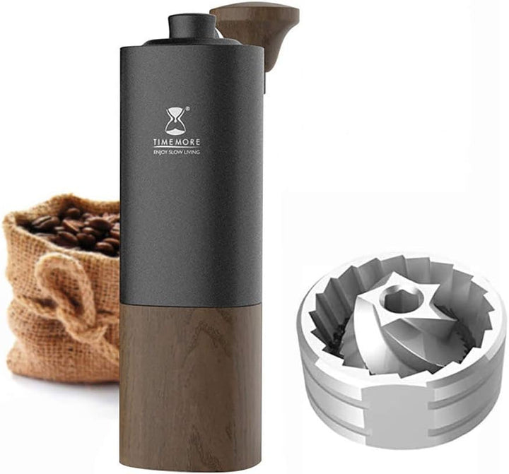 TIMEMORE Chestnut G1 Manuelle Kaffeemühle mit einstellbarer Einstellung, Unibody-Design aus Aluminiu