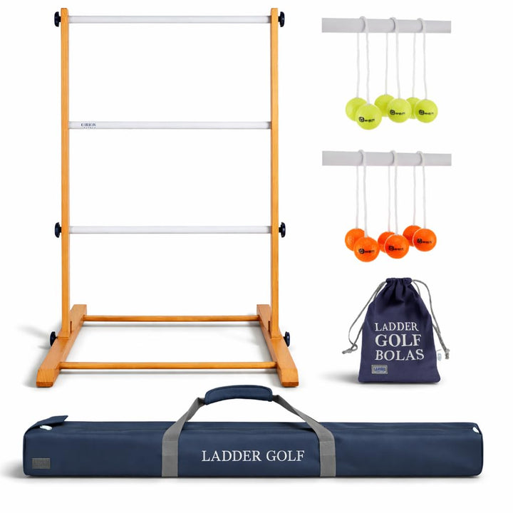 Profi Twistladder Leitergolf Fluor Gelb Orange Echte-Golfbälle - Laddergolf Prof-set - Model 2022 -