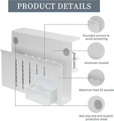 Domigard Schreibtisch Seitenaufbewahrung, Desk Side Storage, Laptop Aufbewahrung Schreibtisch mit Ma
