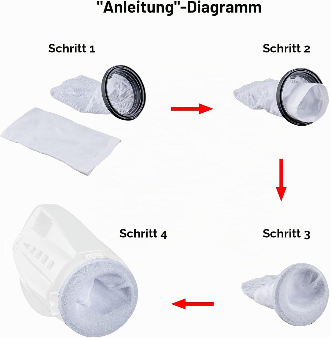 POOL BLASTER Water Tech Mikrofilterbeutel, 5 Stück