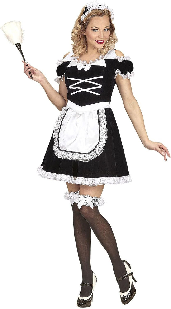 "FRENCH MAID" (dress with apron, headpiece) - (XL), XL