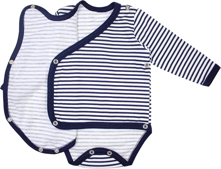 TupTam Baby Body Langarm – Wickelbody Langarm für Jungen & Mädchen, 5er Pack, 100% Baumwolle, OEKO-T