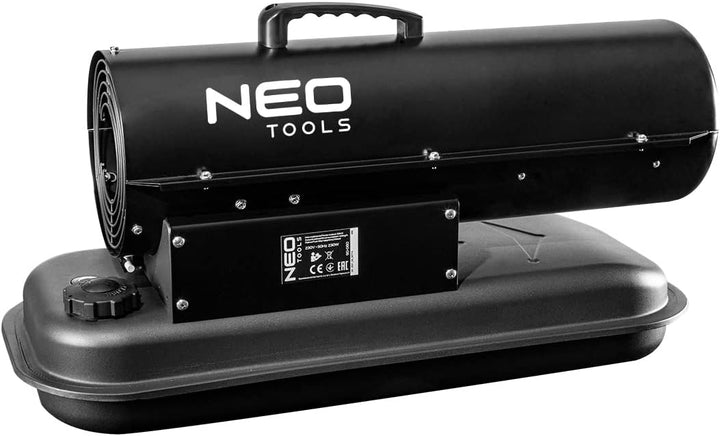 NEO TOOLS Ölheizgerät 20kW, Tank 19l, Brennstoffverbrauch 1,9l/h, Luftdurchsatz 550 m3/h, ohne Räder