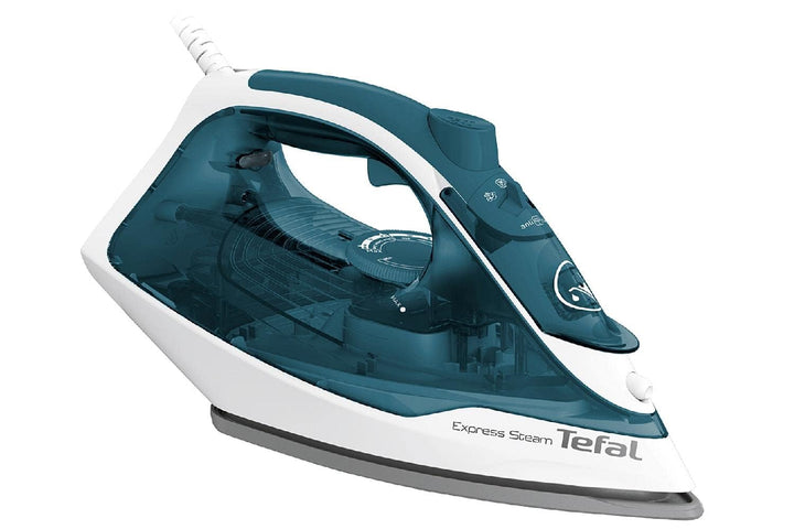 Tefal FV2839E0 iron Dry & Steam iron Cerilium soleplate 2400 W Blue White