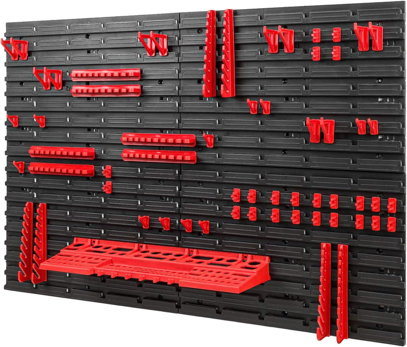 Werkzeugwand Lagersystem – 1152 x 780 mm Lochwand mit Werkzeughaltern – Set 55 Zubehör Warkzeuglochw