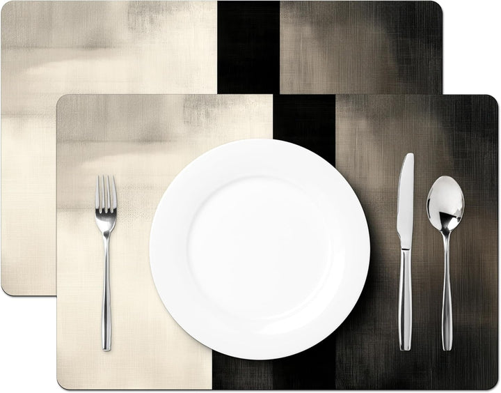 KitchenYeah© Platzsets Abwaschbar 6-Teilig 45x30 cm Tischsets Platzdeckchen Platzset Unterlage Tisch