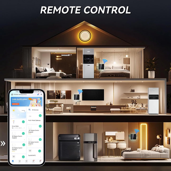 BSEED WiFi Smart Rolladenschalter, Fernbedienung und Timer-Funktion mit Smart Life/Tuya APP, arbeite