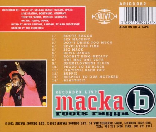 Roots Ragga Live, Audio-CD