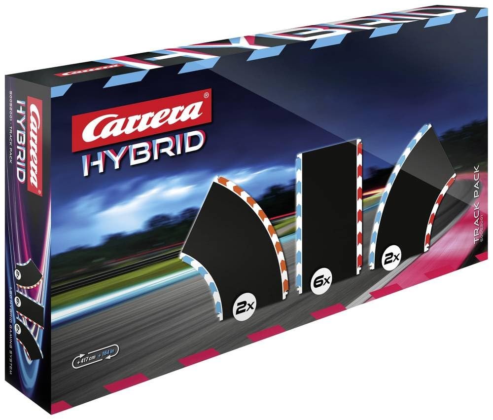 Carrera Hybrid I Track Pack 1 I Streckenerweiterung mit 10 Teilen I 417 cm Länge I 2 rechte und 2 li