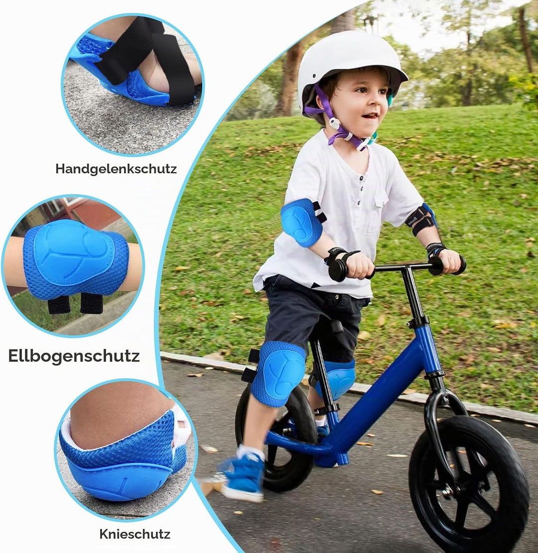 Knieschoner Kinder Schoner Inliner Protektoren: [6er Set] Schützer Inline Skates Kinder Knieschützer