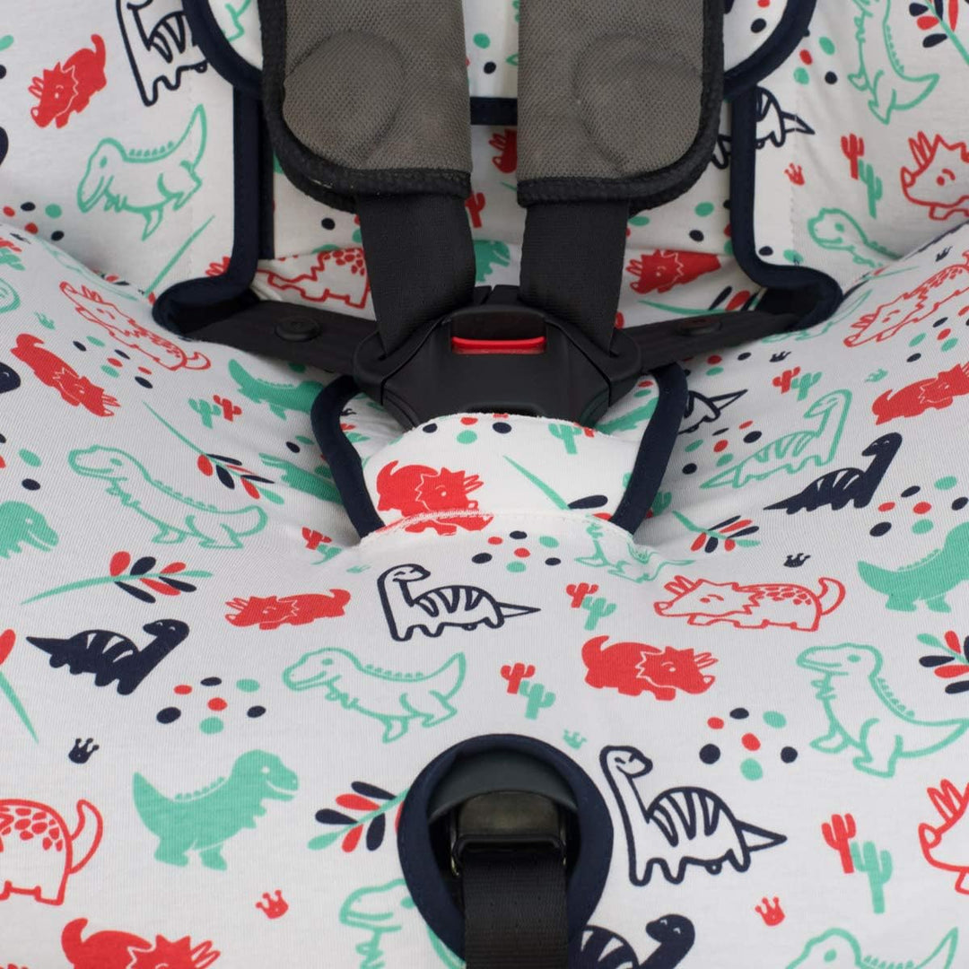 JYOKO Kids Bezug für Autositze kompatibel mit Besafe Izi Plus (Dino Party), Dino Party