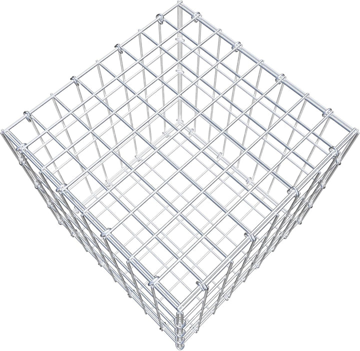 GABIONA Steinkorb-Gabione eckig, Maschenweite 5 x 10 cm, Tiefe 40 cm, Gabione 40 x 40 x 40 cm (L x H