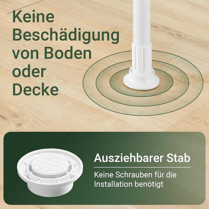 SoBuy Teleskop Kleiderständer, robuster Kleiderstange, verstellbarer offener Kleiderschrank für Schl