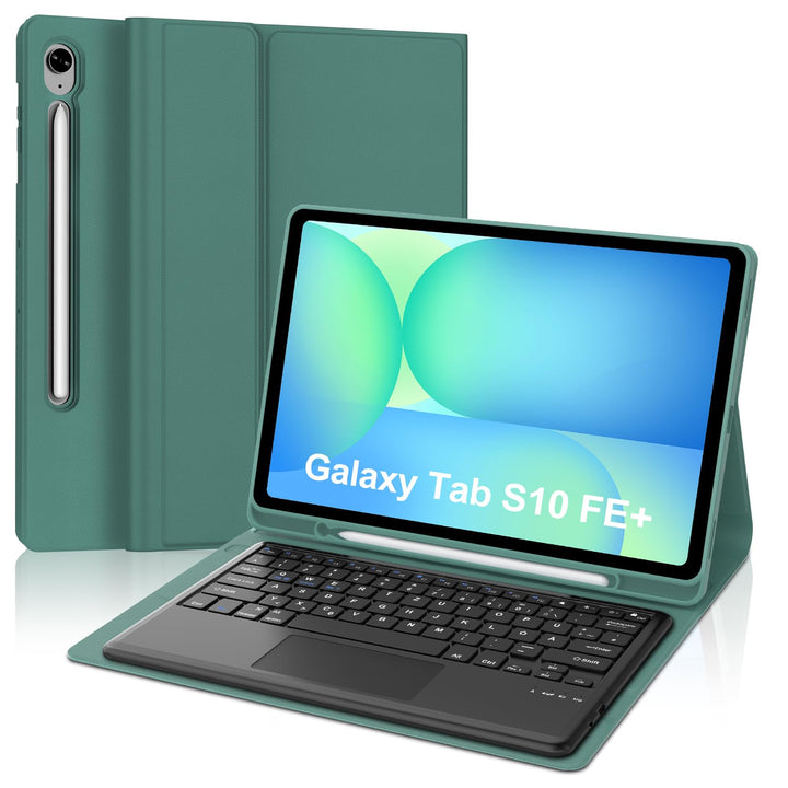 Tastatur für Samsung Galaxy Tab S10 FE+ Plus 13.1 Zoll 2025 mit Touchpad, Hülle mit Tastatur für Tab