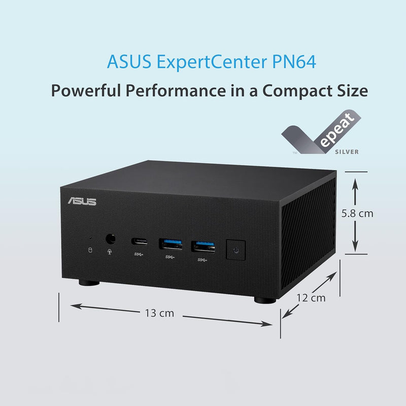 ASUS ExpertCenter PN64-BB3012MD Barebone Mini PC (Intel Core i3 1220P Prozessor, Intel Irix XE Grafi