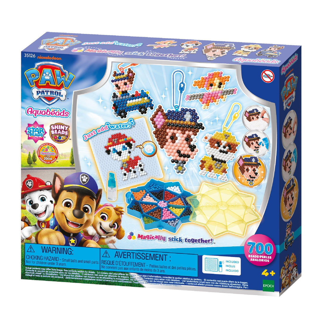Aquabeads 35126 Paw Patrol Mega Bastelset, Wasserperlen Kreativset mit Paw Patrol Charakteren, Rubbl