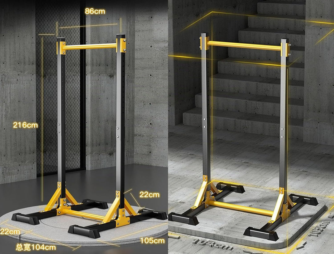 NIDAYE Klimmzugstation, Klimmzugstange, freistehend, Fitnessgerät für zu Hause, belastbar bis 200 kg