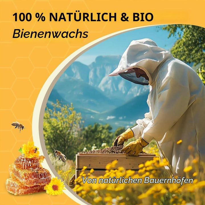 Bienenwachs Pastillen,2kg 100% natürliches Bienenwachs, Perfekt geeignet für Kosmetikprodukte, Biene