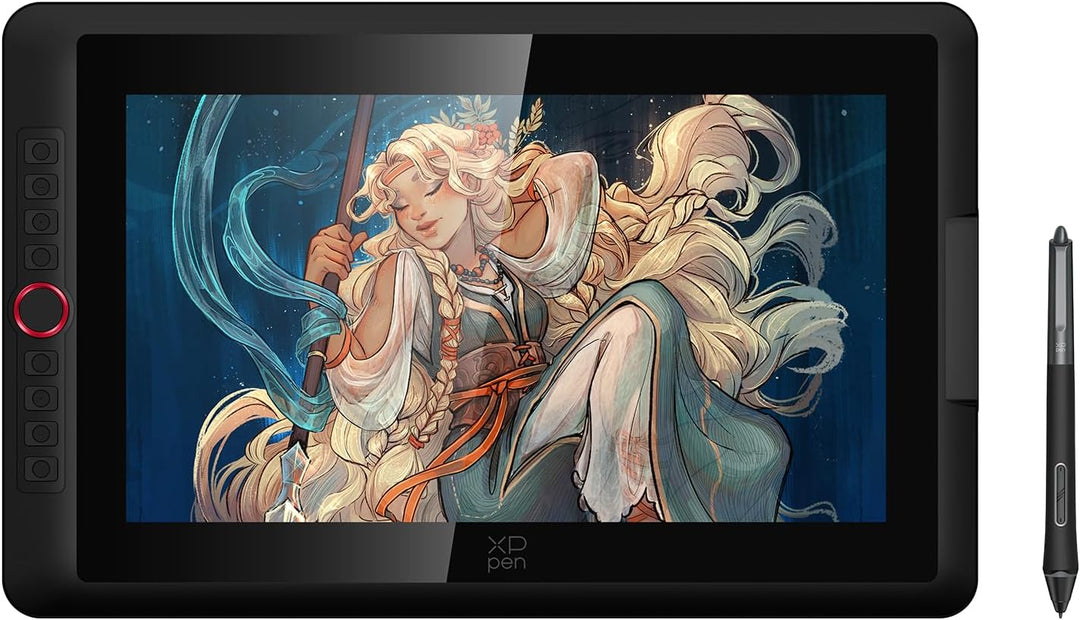 XPPen Artist 15.6 Pro V2 Grafiktablett mit Display, 15,4 Zoll Grafikdisplay mit 16K Druckstufen Stif