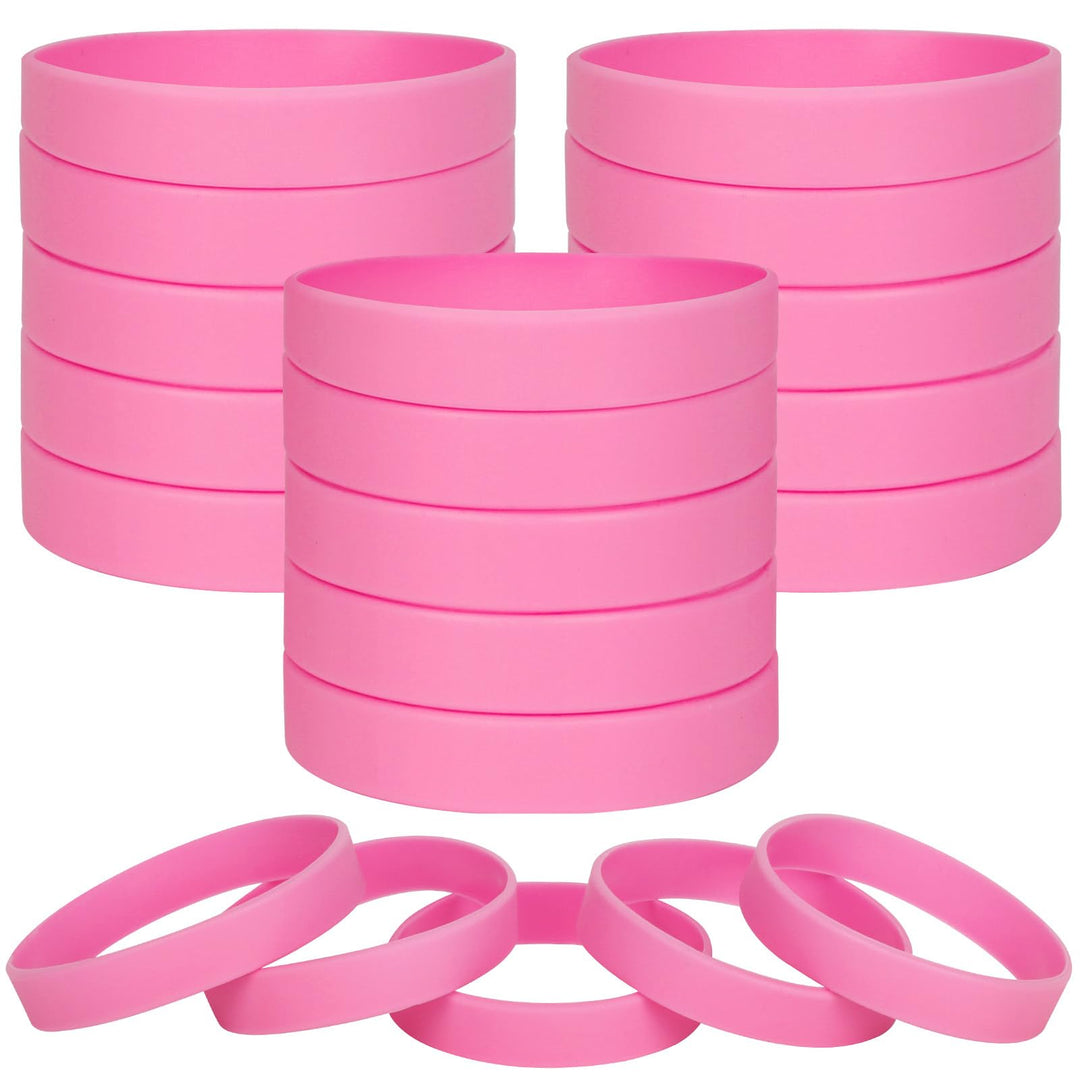 100 Stück Silikon Armbänder, Sport Party Gummi Elastic Armband Grosshandel Bulk-Armband für Kinder E
