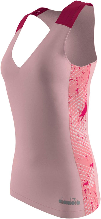 Diadora Damen, Clay Tank-Top Rosa, Pink, XS Oberbekleidung